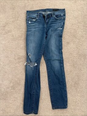 Blank NYC Dark Blue Distressed Women’s Skinny Jeans